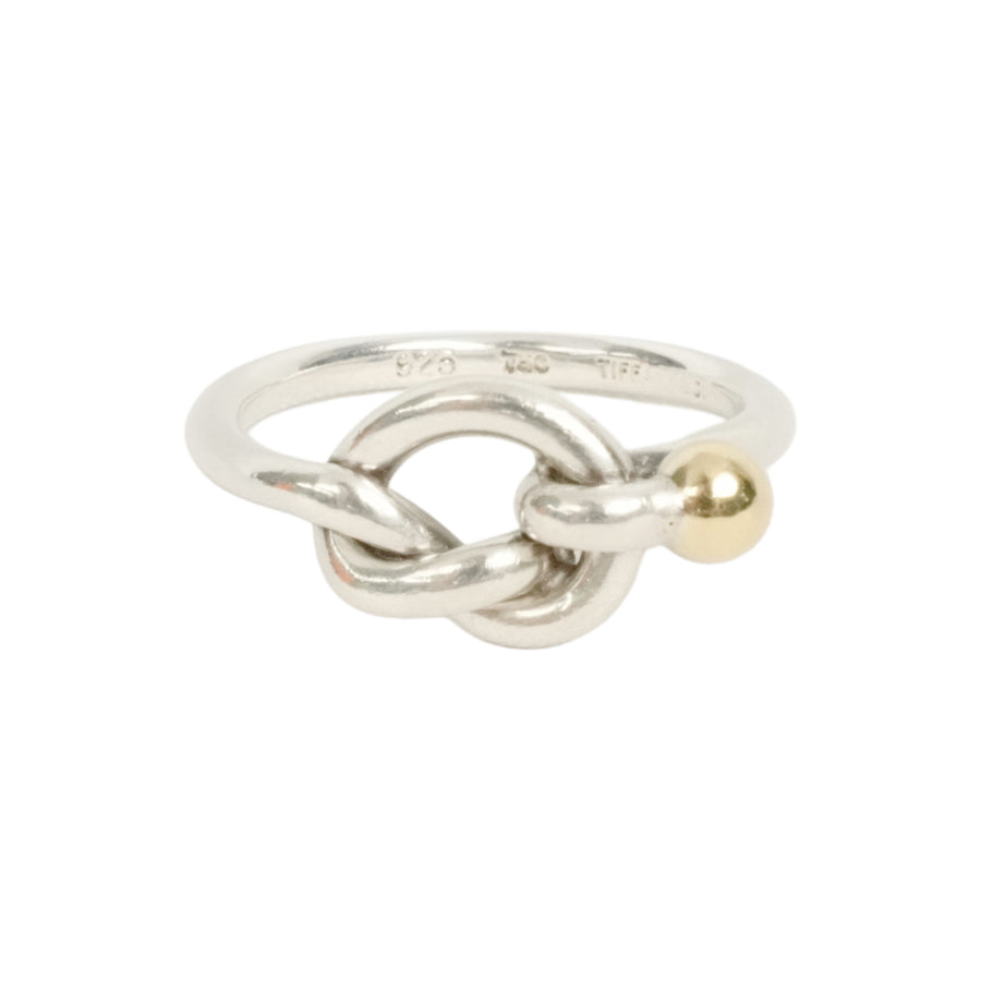TIFFANY & CO. SV925 K18YG Love Knot Ring