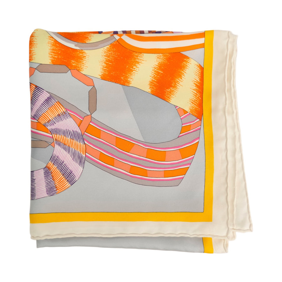 HERMES Carre 90 “La Selle Imaginaire” Imaginary Saddle Scarf