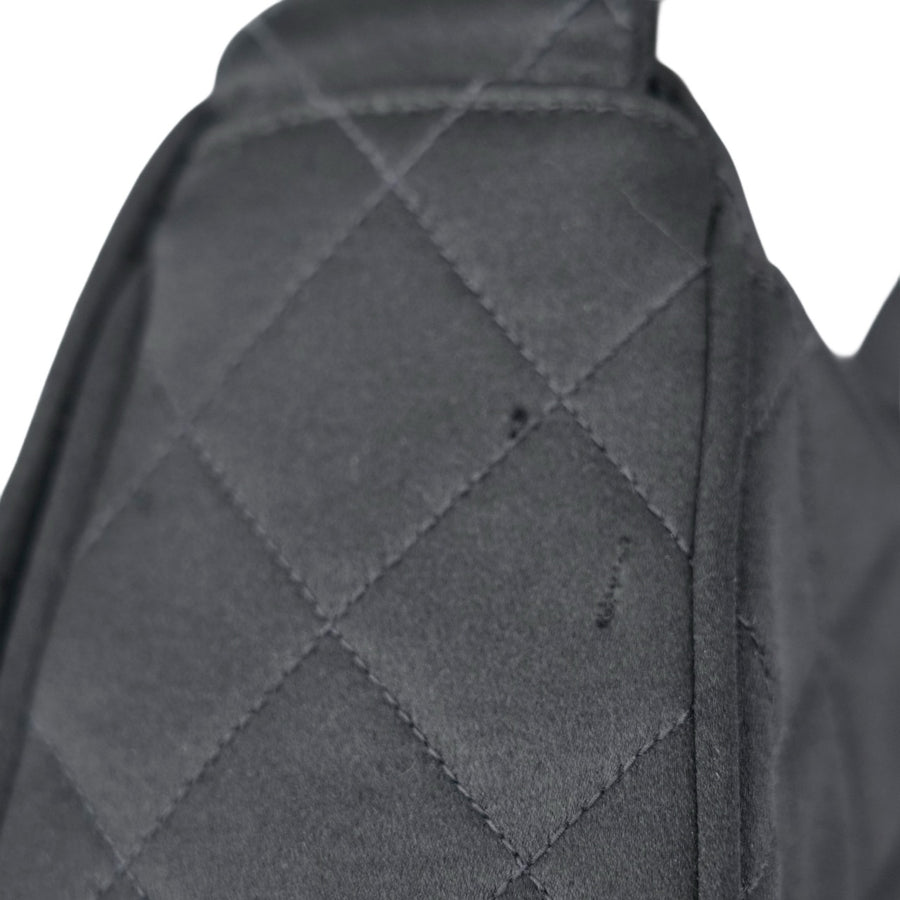 CHANEL 1991-1994 Mini MatelasseSatin Shoulder bag
