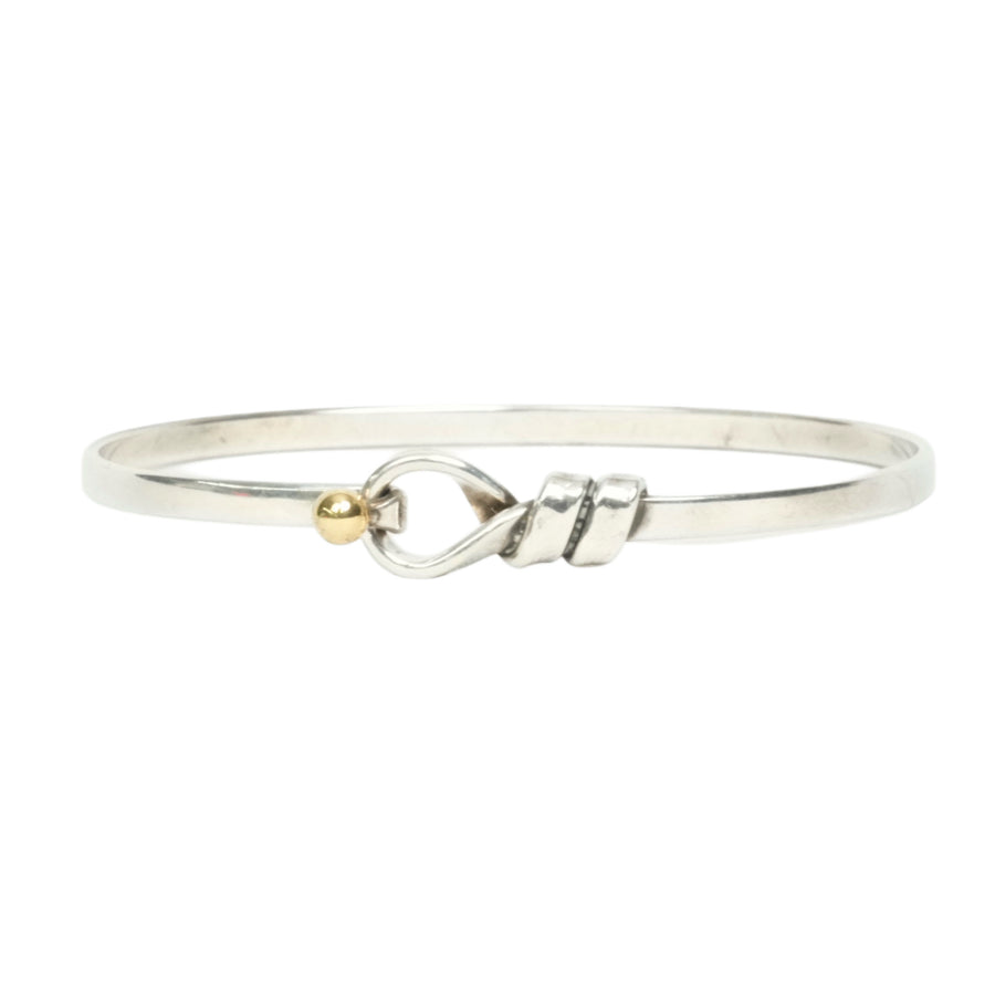 TIFFANY & CO. SV925 K18YG Love Knot Bangle
