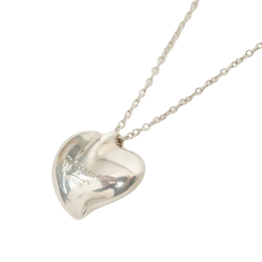 TIFFANY & CO. SV925 Curved Heart Necklace
