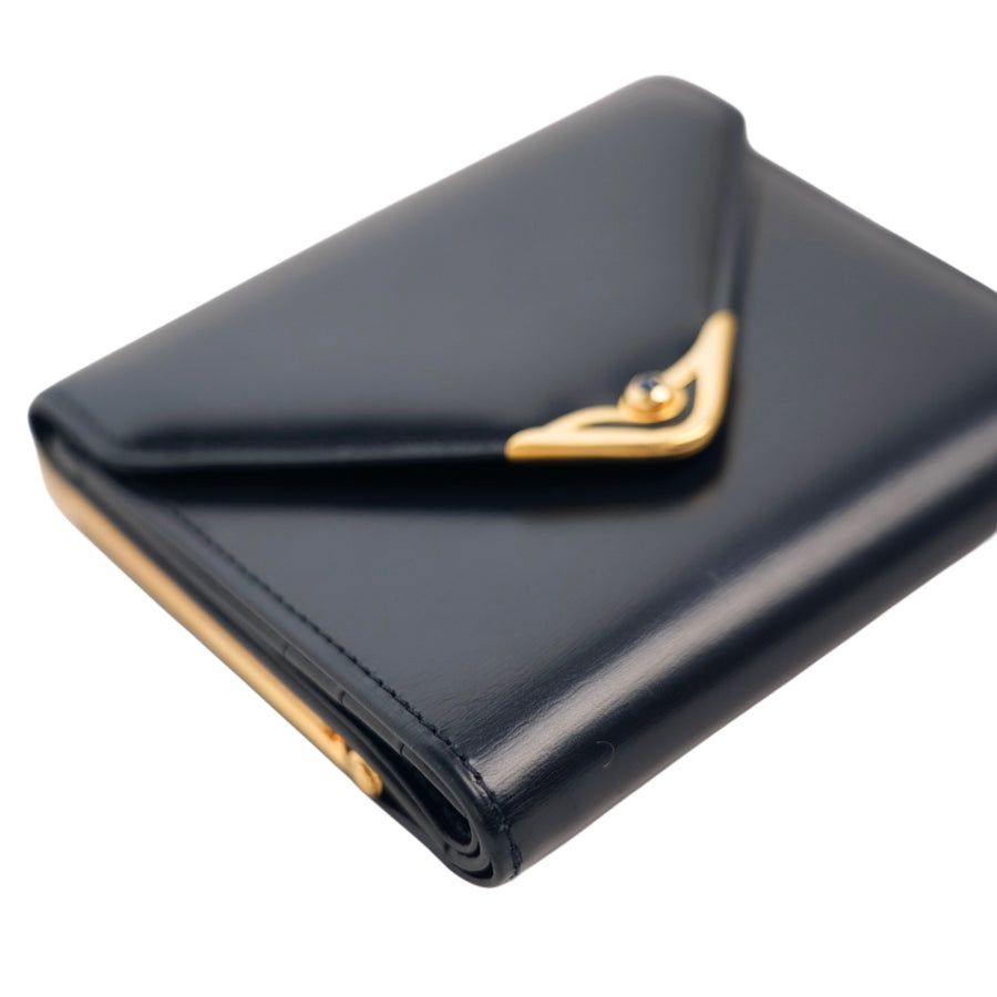 CARTIER Kiss Lock Tri-Fold Wallet