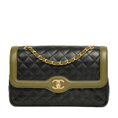 CHANEL Matelassé Chain Bicolor Shoulder Bag