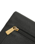 CHANEL Caviar Skin Coco Mark Trifold Wallet