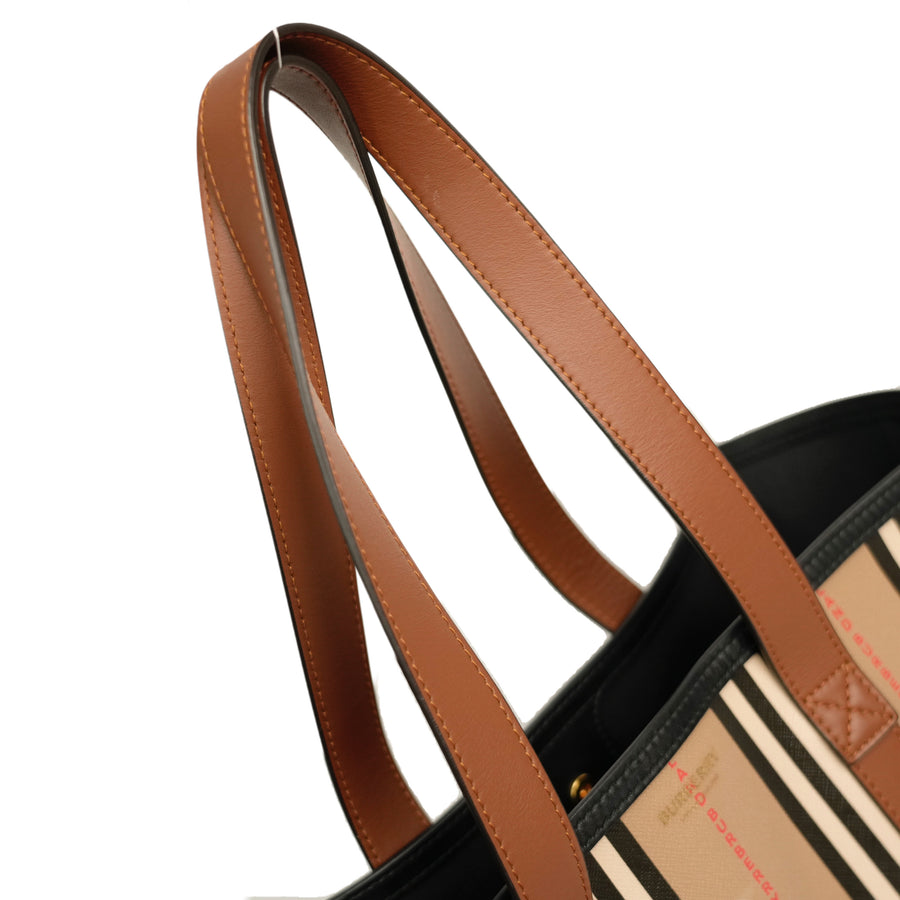 BURBERRY Stripe Tote Bag