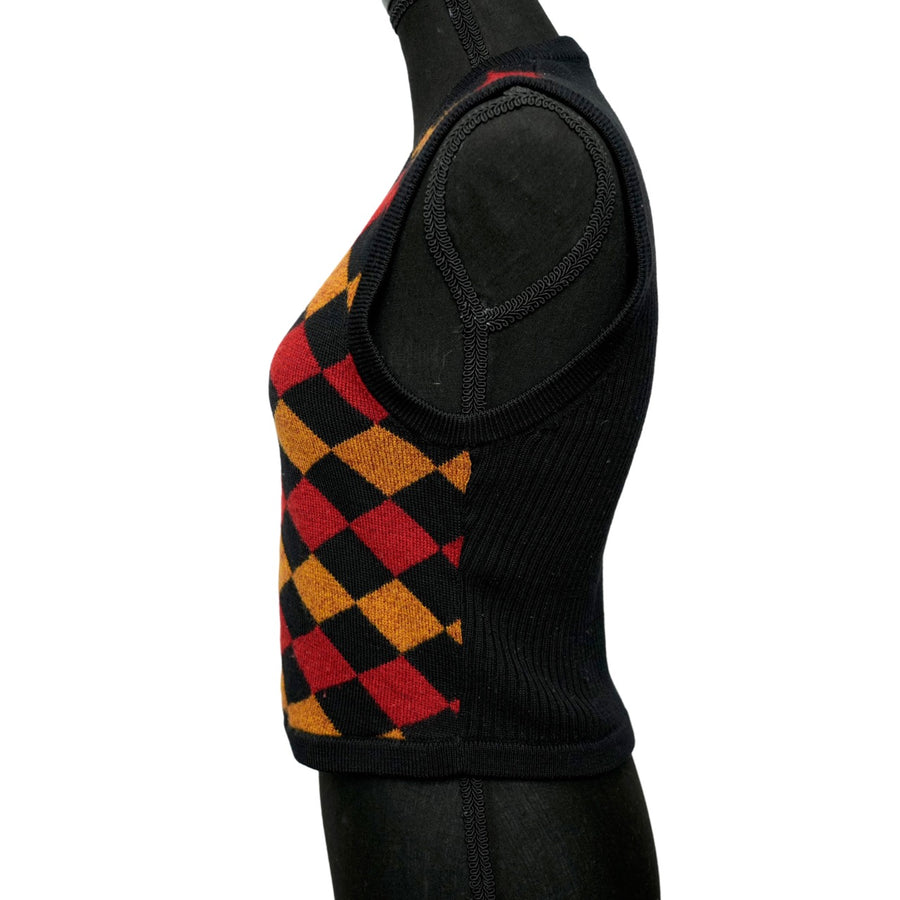 CHRISTIAN DIOR V-neck Sleeveless Cardigan Tops