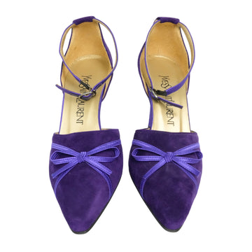 YVES SAINT LAURENT Pumps with Blue Ribbon