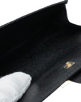GUCCI Leather Logo W-Hook Compact Wallet