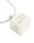 CHRISTIAN DIOR CD Logo Square Necklace