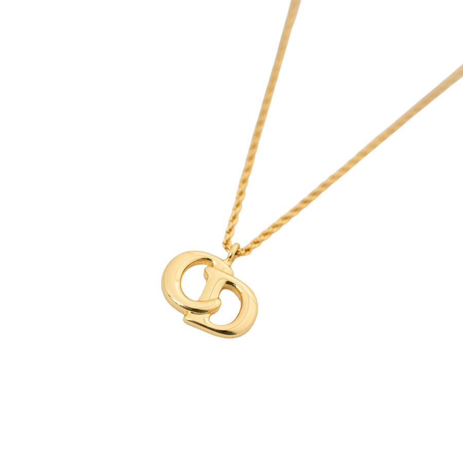 CHRISTIAN DIOR CD Logo Necklace