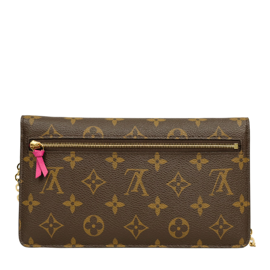 LOUIS VUITTON Monogram Pochette Weekend Long Wallet / Shoulder Bag 2-Way M63857
