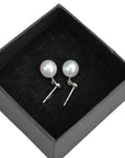 TASAKI K18 White Gold Pearl 7.40mm 2.1g Earring