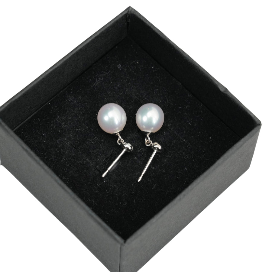 TASAKI K18 White Gold Pearl 7.40mm 2.1g Earring