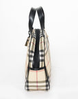 BURBERRY Leather Nova Check Handbag