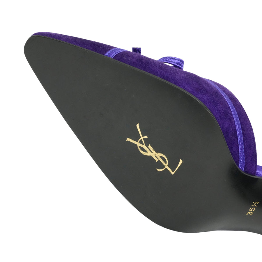 YVES SAINT LAURENT Pumps with Blue Ribbon