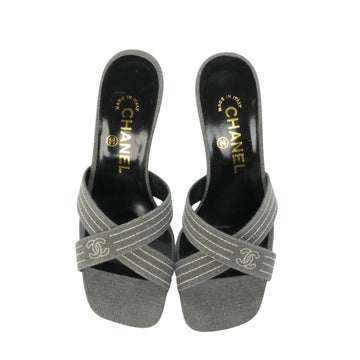 CHANEL Cross Strap Sandals