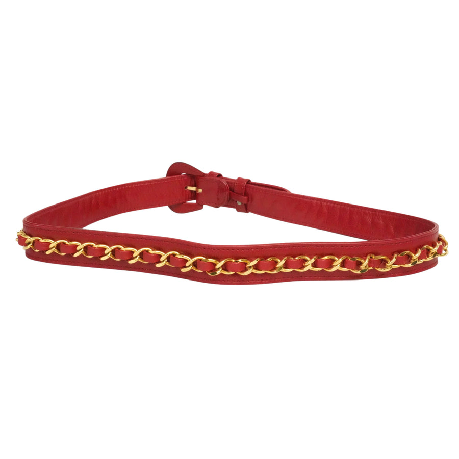 CHANEL Coco Mark Chain Buckle Belt