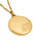 Vintage-Style Round Flower Motif Rhinestone Necklace