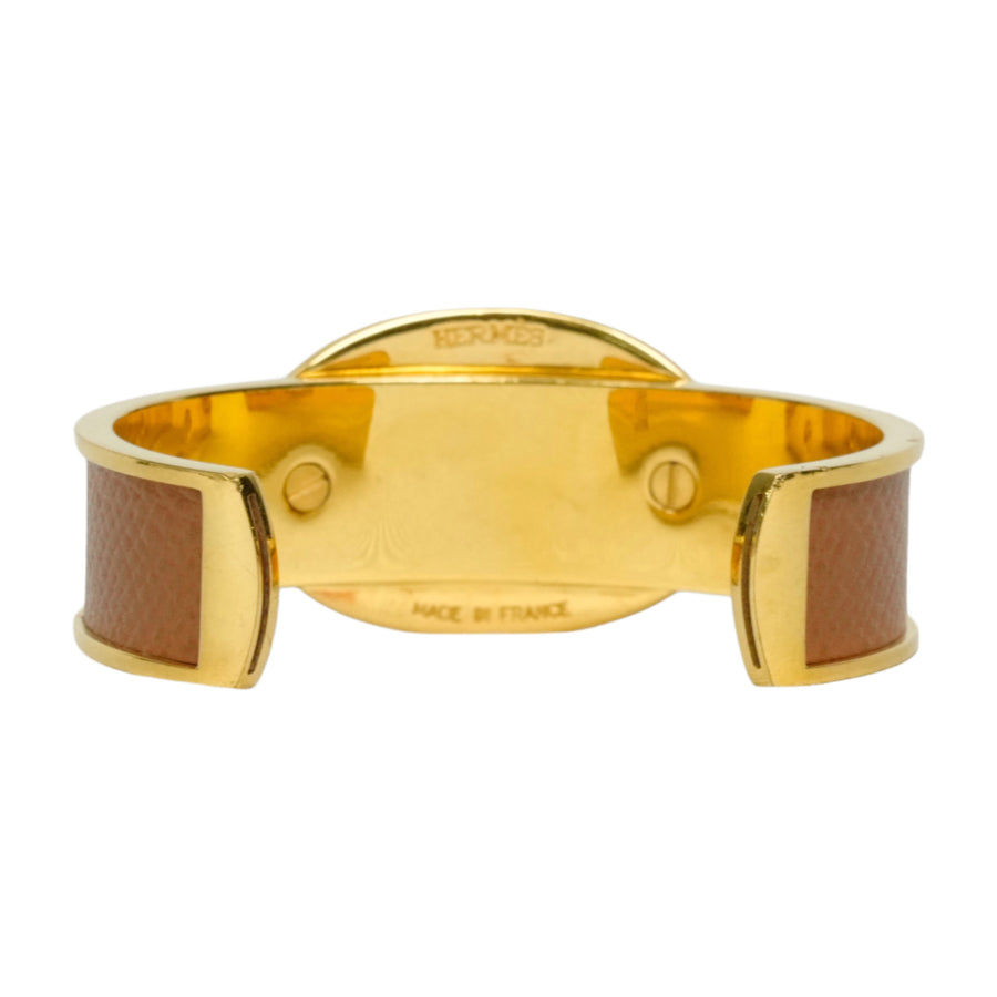 HERMES Chaine d'Ancre Leather Bangle