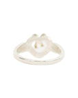 TIFFANY & CO. SV925 K18YG Open Heart Ribbon Ring