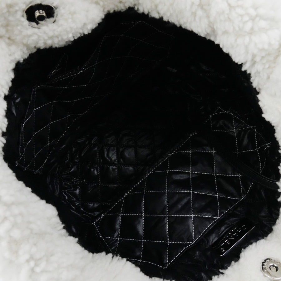 CHANEL Coco Neige Matelassé Drawstring Handbag/Shoulder Bag 2Way