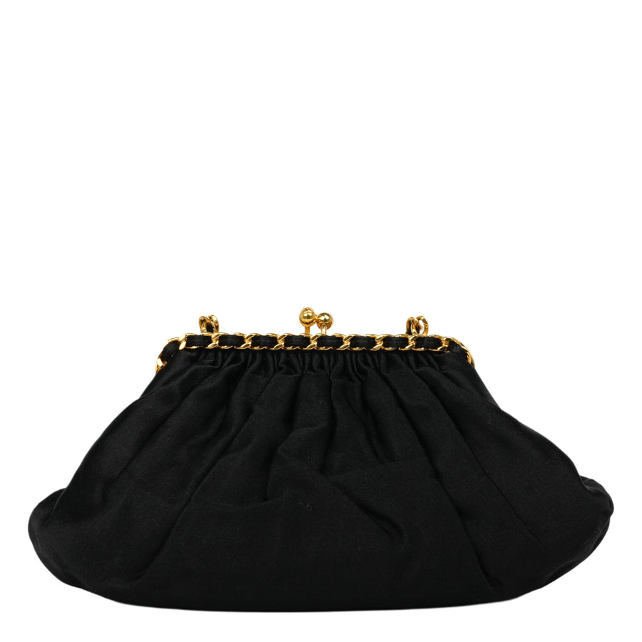 CHANEL 1996-1997 Chain Kiss Lock Shoulder Bag