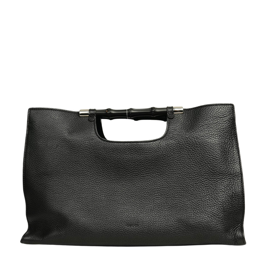 GUCCI Bamboo 2-Way Handbag / Shoulder Bag