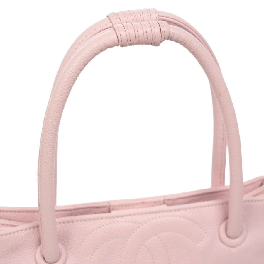 CHANEL 2004–2005 Triple Coco Caviar Leather Handbag