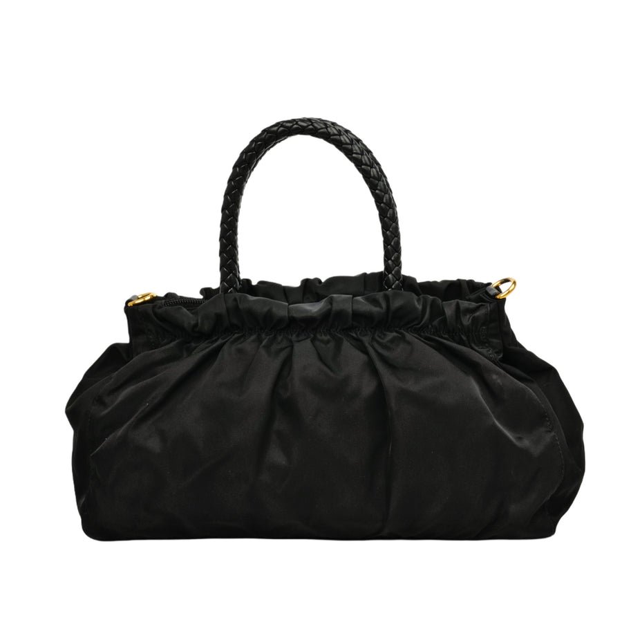 PRADA Nylon Ribbon Motif Handbag/Shoulder Bag 2-Way