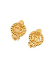 CHRISTIAN DIOR CD Logo Earrings