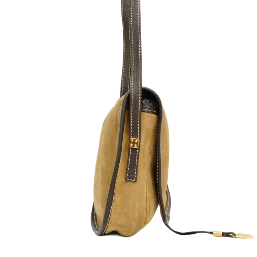 LOEWE  Suede Anagram Shoulder Bag