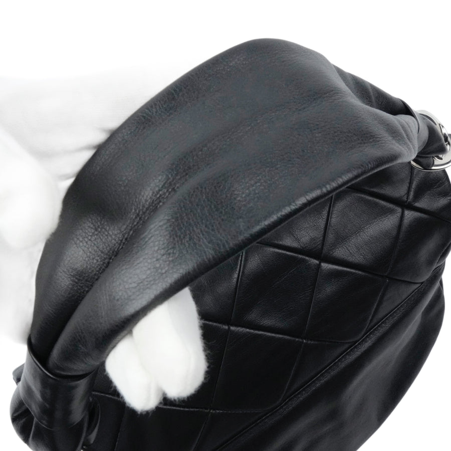 CHANEL 2006-2008 Coco Mark Matelassé Lambskin Shoulder Bag
