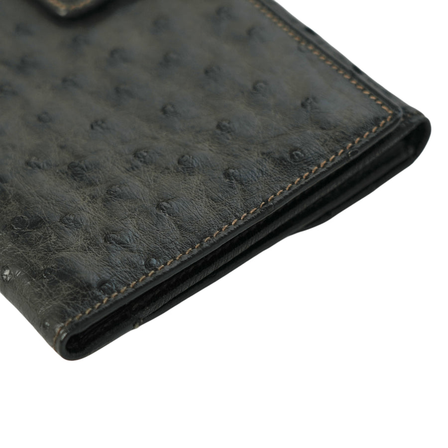 GUCCI Ostrich Long Wallet
