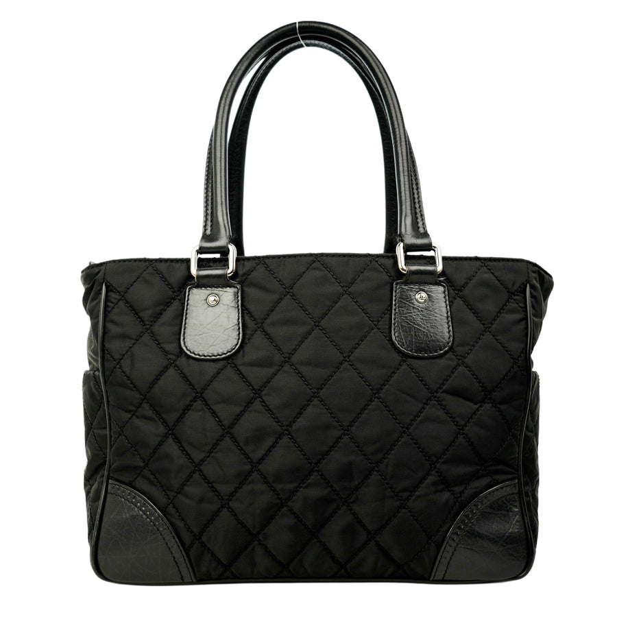 CHANEL 2008-2009 Nylon Paris-New York Tote Bag/Shoulder Bag