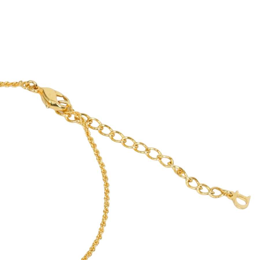 CHRISTIAN DIOR Trotter Line Stone Necklace