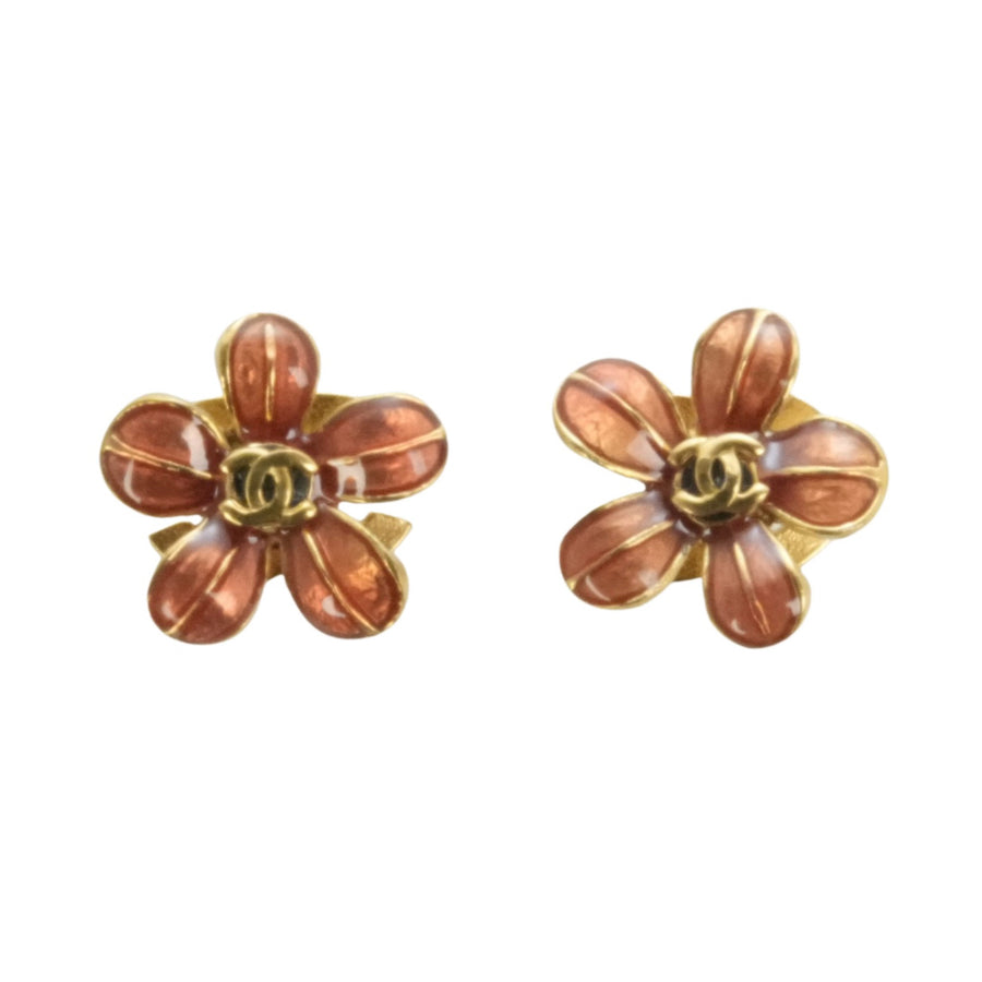 CHANEL Flower Earrings