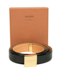 LOUIS VUITTON Noir Ceinture Carré M6805Q Belt