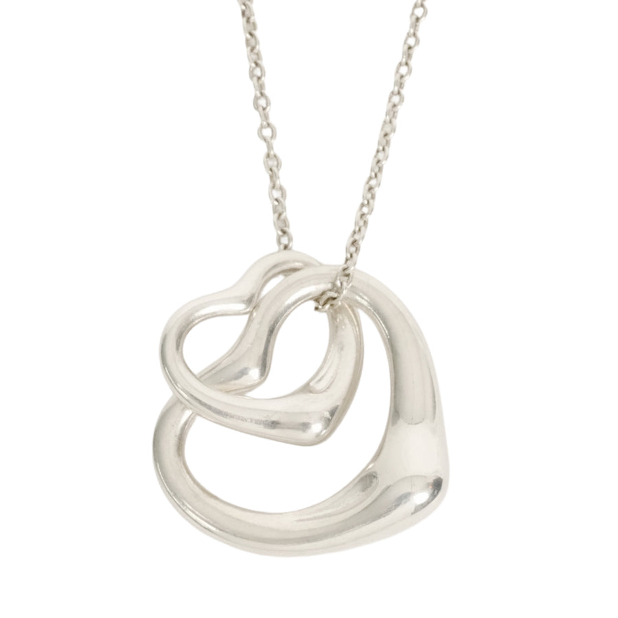 TIFFANY & CO. Double Open Heart Necklace