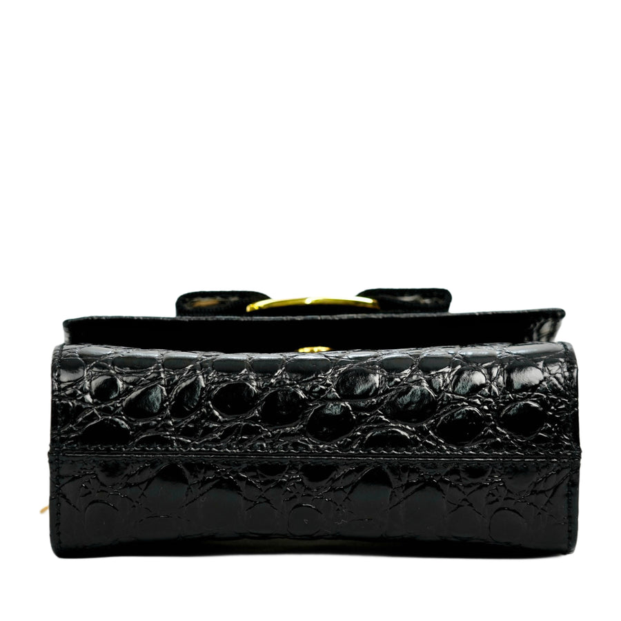 SALVATORE FERRAGAMO Vara Mini Chain Belt Bag/Shoulder Bag 2-Way