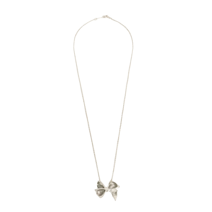 TIFFANY & CO. SV925 House Design Ribbon Necklace