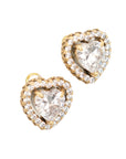 Vintage-Style Heart Alphabet Earrings