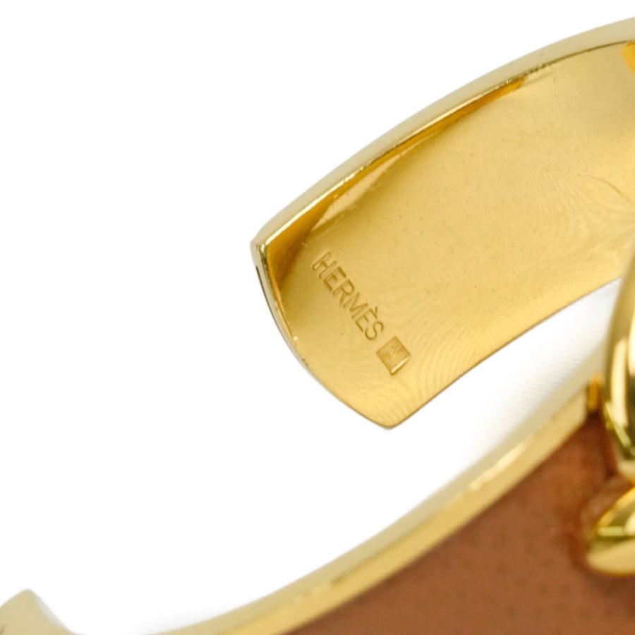 HERMES Chaine d'Ancre Leather Bangle
