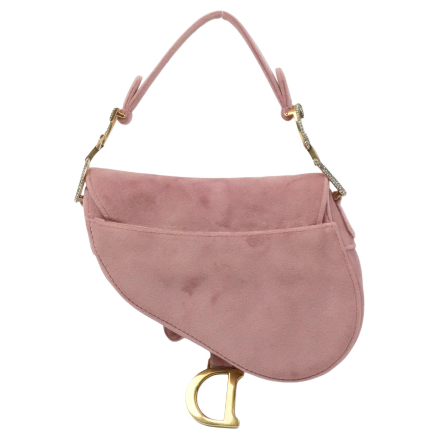 CHRISTIAN DIOR Velvet Saddlebag Handbag
