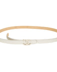 CHANEL CUIR VERITABLE Coco Mark Belt