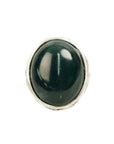 Vintage-Style Stone Leaf Motif Ring