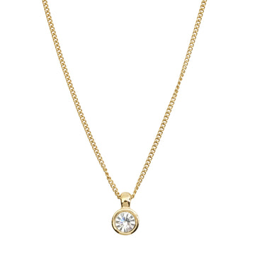 CHRISTIAN DIOR Round Circle Rhinestone Necklace