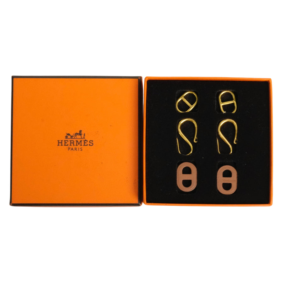 HERMES Oh! My Yon Chaine d'Ancre Swing Earrings