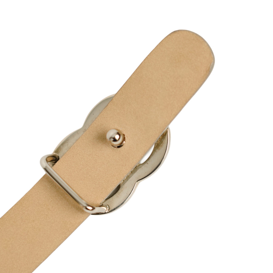 CHANEL CUIR VERITABLE Coco Mark Belt