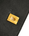 CHANEL 1996–1997 Coco Mark Caviar Leather Chain Shoulder Bag