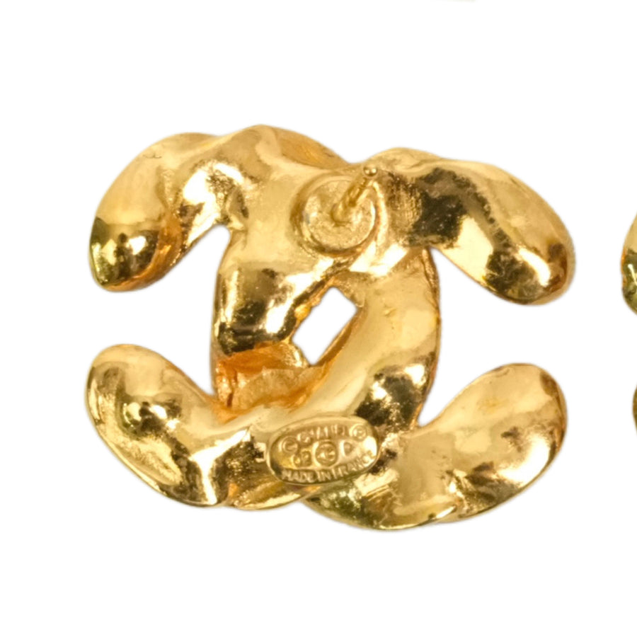 CHANEL Coco Mark Pierced Earrings